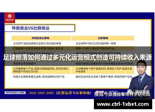 足球部落如何通过多元化运营模式创造可持续收入来源 足球部落如何通过多元化运营模式创造可持续收入来源